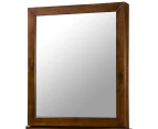 Sharon Dresser Vanity Mirror with 3 Shelf Storage Bedroom Solid Rubber Timber