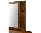 Sharon Dresser Vanity Mirror with 3 Shelf Storage Bedroom Solid Rubber Timber