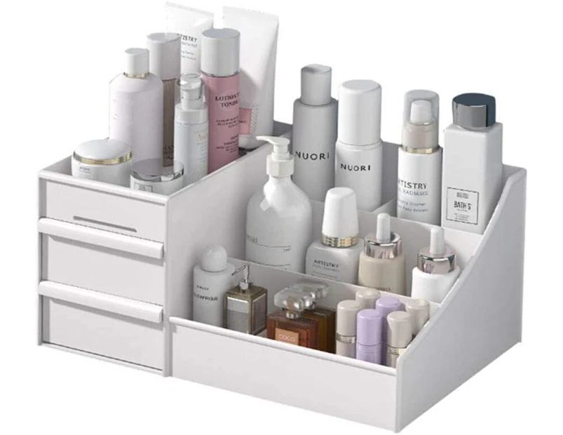 Cosmetic Storage Box,1 Pcs Cosmetic Makeup Organizer Storage Box With Drawer Bathroom Counter Organizer