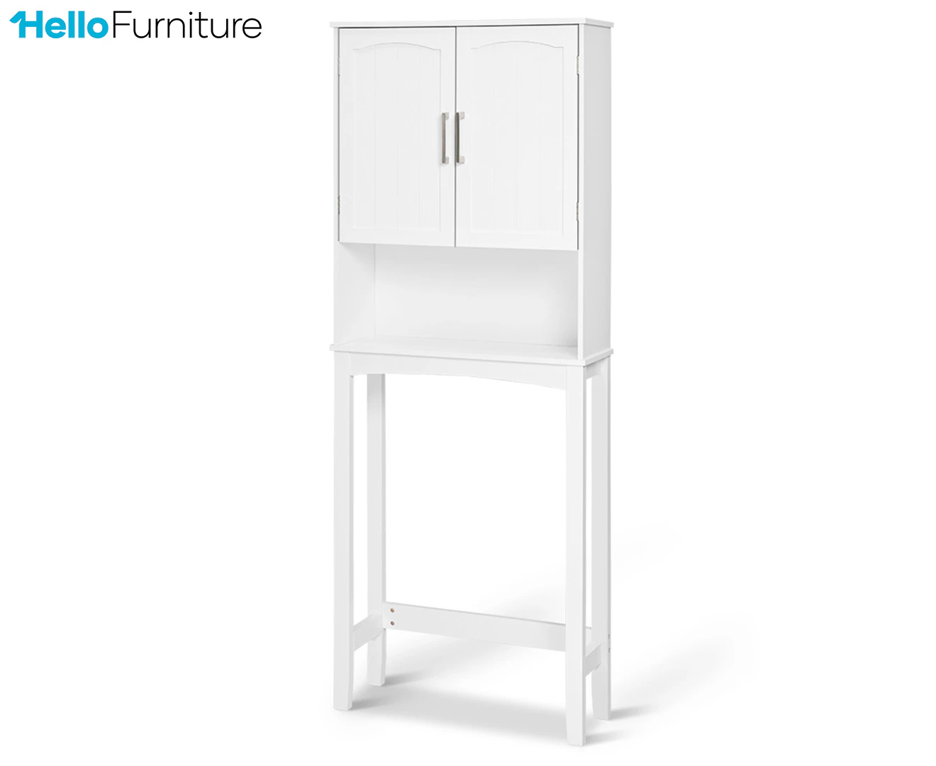 HelloFurniture Roca Over-the-Toilet Bathroom Storage Cabinet - White