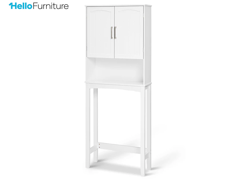 HelloFurniture Roca Over-the-Toilet Bathroom Storage Cabinet - White