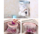 Kitchen Garbage Bag Holder Clip Suction Cup Close Up Trash Pouch Rack Hanger-Random Color