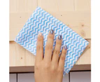 50Pcs Non-woven Fabric Kitchen Disposable Removable Dish Cloth Scouring Pad-Blue