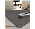 Marlow Chair Mat Office Carpet Floor Protectors Home Room Computer Work 135X114 - Black