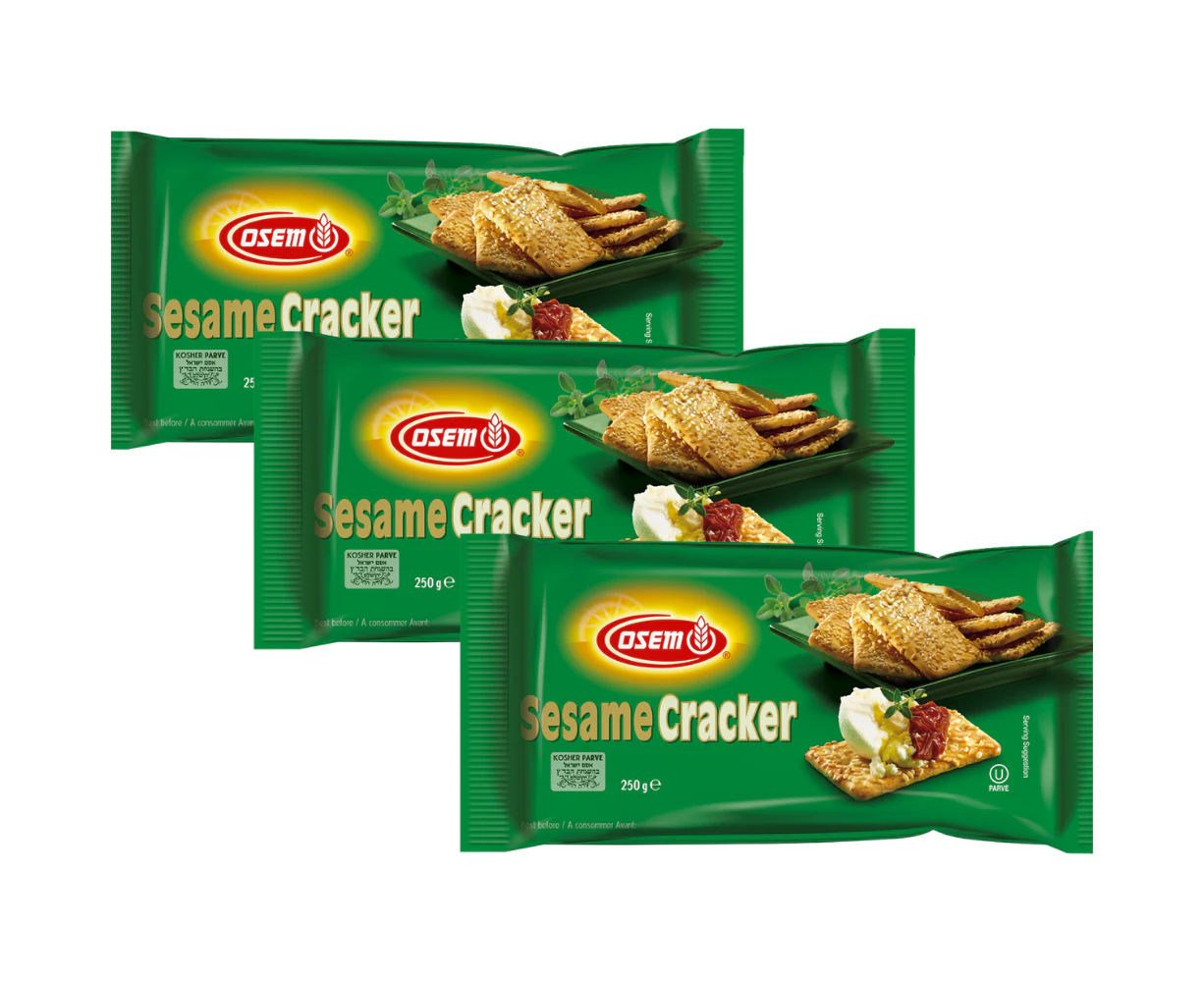 Osem Sesame Crackers 250g x 3