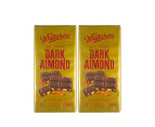 Whittaker's Dark Almond Chocolate 62% Cocoa 200g x 2