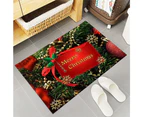 Christmas Mats for Front Door Indoor Doormat Front Door Washable Floor Mat Entrance Carpet Pet Mat -Style 2