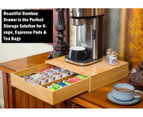 Bamboo K-Cup Coffee Pod Holder Storage Organizer  for Kitchen, Jewelry and Cosmetic