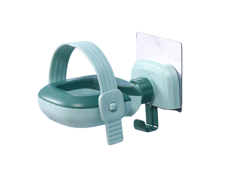 Hair Dyer Holder Punch-free Adjustable Plastic Bathroom Hair Dryer Bracket Household-Green