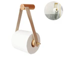 Toilet paper holder Wooden toilet paper holder for bathroom Retro wall mounted toilet roll holder