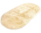 Lambskin sheepskin rug faux fur deco rug soft longhair look imitation wool