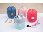 Travel Cosmetic Bags Make up Bag Organizer Men Women Hanging Toiletry Bags Wash Bags Large Capacity Drawstring Makeup Bag Blue+Small Pouch+Clear PVC