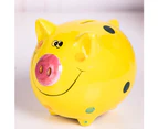 Ceramic Piggy Bank for Kids Coin Bank for Boys and Girls Unique Birthday Gift Nursery Decor Piggy Banks Green (5x5x4inch)