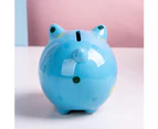 Ceramic Piggy Bank for Kids Coin Bank for Boys and Girls Unique Birthday Gift Nursery Decor Piggy Banks Green (5x5x4inch)