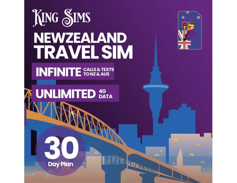 New Zealand 4G Travel Sim Card | Unlimited 4G Data | 2 Degrees