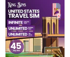 USA 45 Days 4G Travel Sim Card | Unlimited High Speed 4G Data | T-Mobile