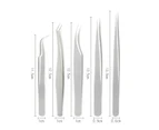 SunnyHouse Eyebrow Tweezer Precise Reusable Solid Easy to Clean Anti-Slip Hair Shaping Various Head Facial Hair Removal Precision Eyebrow Tweezers Kit - D
