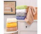 Unisex Solid Color Soft Quick Dry Absorbent Gym Bathroom Blanket Bath Towel-Grey Cotton
