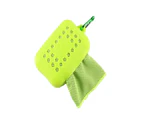 Portable Outdoor Quick Dry Instant Ice Cold Cooling Towel Sports Yoga Washcloth-Green Polyster