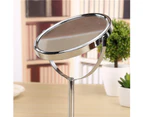 SunnyHouse Portable 1:2 Magnifying Round Oval Double-Sided Cosmetic Makeup Stand Mirror - J