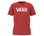 Vans Youth Tee Classic Molten Lava Red - Red