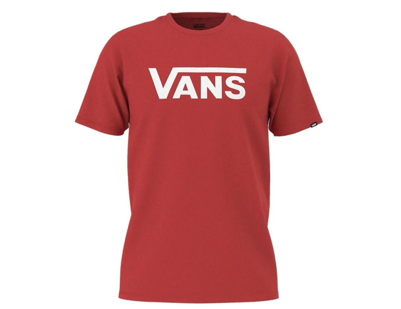 Vans Youth Tee Classic Molten Lava Red - Red