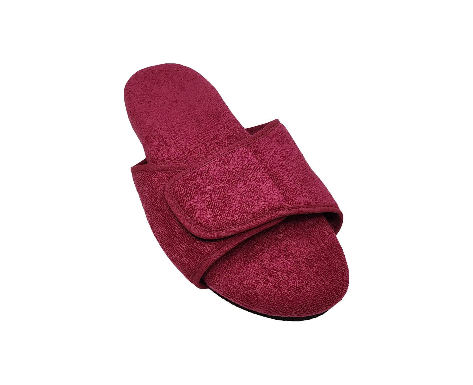 Homyped Snug 2 Womens Slippers Adjustable Slide Comfortable Footbed Insole Open Toe Wine