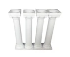 Oraway 4Pcs/Set Cake Rods Non-stick Reusable Plastic Delicate Cake Standing Grecian Pillars Gathering Supplies - M