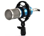 BM 800 Condenser Pro Audio Microphone Sound Studio Dynamic Mic + Shock Mount-Black