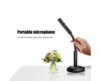 Microphone Anti-interference Loud Sound Wide Application Sturdy Base Stable Clear Call Noise Reduction Computer USB Professional Gaming-Black
