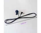 Lapel Microphone High Sensitivity Noise Reduction Universal Clear Sound Mini Lapel Microphone for Interview-Black