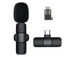 Polaris K8 Wireless Microphone Universal Plug Play Mini Collar Clip Microphone Transmitter for Mobile Phone-B