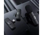 Polaris K8 Wireless Microphone Universal Plug Play Mini Collar Clip Microphone Transmitter for Mobile Phone-B