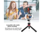 Polaris MIC10 Recording Microphone Directional Plug Play Mini Smartphone Video Condenser Microphone for Camera-Black