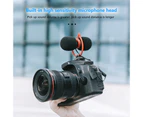 Polaris MIC11 Recording Microphone Universal Clear Sound DSLR Camera Video Microphone with Shock Mount for Smartphone-Black