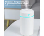 Portable Mini Humidifier with Colorful LED Night Light, USB Desktop Humidifier for Car Office Travel - Small Y white