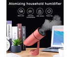 Adjustable Humidifier,  Small Cool Mist Ultrasonic Humidifier, Portable USB Quiet Humidifier - Pink