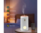 Humidifier usb mini home desktop atomizer car aromatherapy humidifier - White