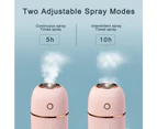 USB Mini Home Desktop Humidifier Humidification Spray Car Air Purifier - Pink