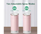 mini USB Air Humidifier Home with Adjustable Mist Mode Auto Shut Off - Pink