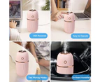 USB Mini Home Desktop Humidifier Humidification Spray Car Air Purifier - Pink