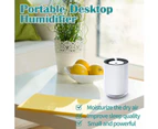 USB Personal Desktop Humidifier Portable Mini Humidifier, Quiet Cool Mist Humidifier - White