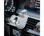 USB Car Humidifier Car Diffuser ,Mini Portable Humidifiers,Nano Water Molecules Spray humidification - White