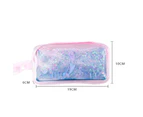 Floating Glitter Holographic Pencil Pouch, Zippered Pencil Pouch,  Pen Case Pencil Bags