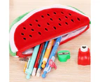 Cute Big Volume Watermelon Pencil Case Pen Bags Stationery Pouch Cosmetic Makeup Box