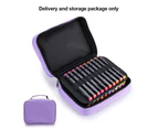 Double-Ended Art Marker Carrying Case Organizer for Lipsticks-40 Slots Canvas Zippered Markers Storage