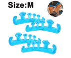 Toe Separator For Overlapping Toes, Curved Toe Corrector,Blue,M