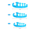 Toe Separator For Overlapping Toes, Curved Toe Corrector,Blue,M