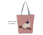 aerkesd Women Shopping Bag 3D Animal Print Storage Lightweight Reusable Exquisite Top-Handle Bag for Outdoor-4
