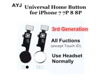 3rd Generation Universal Home Button Flex without Touch ID for iPhone 7 8 Plus-Golden